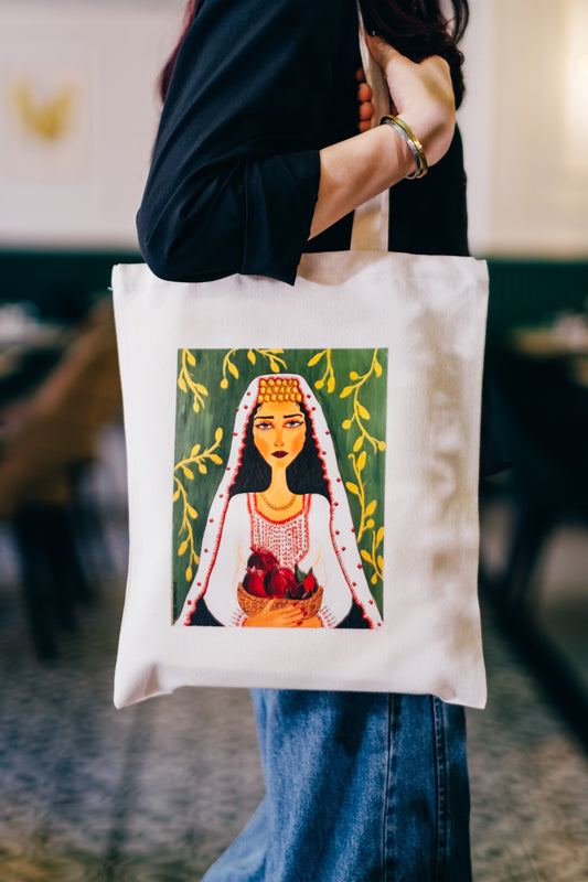 "A girl from Ramallah" tote bag